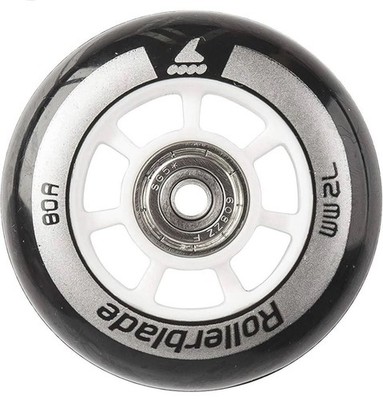 Rollerblade Wheel Kit 72mm 80R SG5 Bearings Replacement Wheels