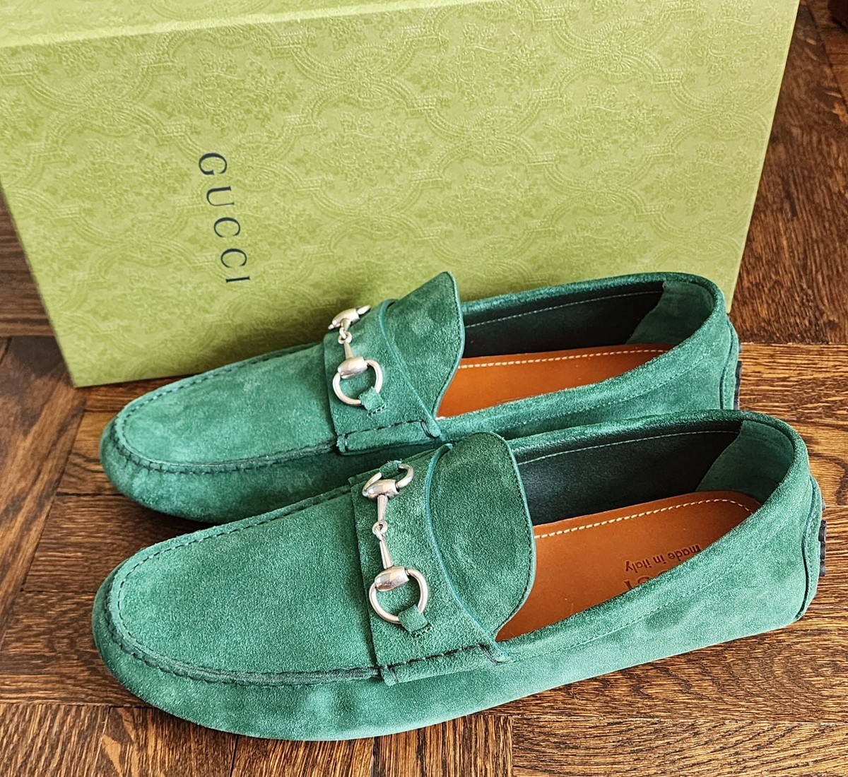 Men’s Gucci GG logo suede driver loafer size 13 fits 13.5 US made in Italy Gucci Men main image 2