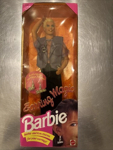 Mattel Barbie Magic Ken Doll 1992 Vintage Earring Box Included