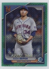 2024 Bowman Mega Box Chrome Aqua Mojo Refractor 78/125 Kodai Senga #1 0q0m