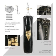 Hanging Punching Bag (4 Ft) with Boxing Glove...