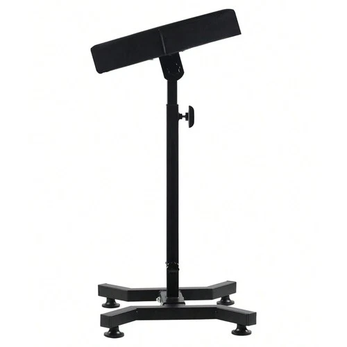 Black Tattoo Armrest with Narrow Cushion and Four-Foot Support - product listing photo