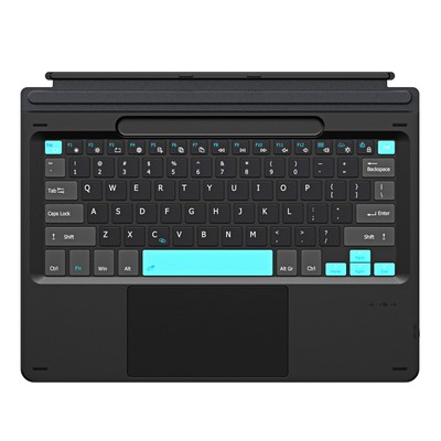 Detachable Backlit Magnetic Wireless Touch Keyboard For Surface Pro 11/10/9/8/X