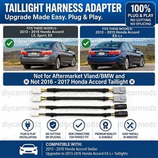 Taillight Conversion Harness For 2013 - 2015 Honda Accord Lx Sport Ex To Ex-l Taillight Conversion Harness For 2013 - 2015 Honda Accord Lx Sport Ex To Ex-l