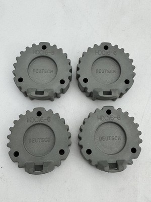 (4 Count) DEUTSCH PROTECTIVE CAP, HDC16-6, SIZE 6