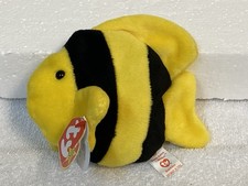 TY BEANIE BABY BUBBLES THE FISH - RARE TAG - PVC