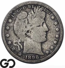 1898-O Barber Half Dollar, Scarcer New Orleans Date