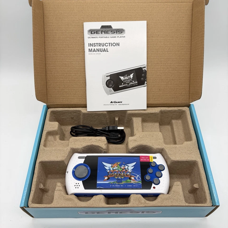 SEGA Genesis Ultimate Jugador de Juego Portátil con 85 Juegos - Blanco *Nunca Usado* Foto 2 de 3