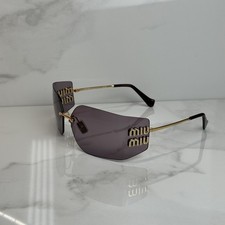 Miu Miu Sunglasses MU 54YS Gold light purple 5AK0/6I NEW
