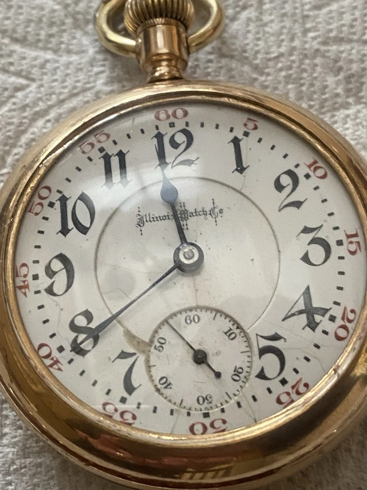 Railroad Pocket Watch 21 Jeweled Illinois Bunn Special Lever Set 1902 - Image 2 of 4
