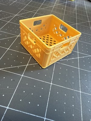 MGA's Miniverse Real Music Vinyls YELLOW CRATE Album Vinyl Record Storage Bin