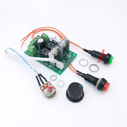 Controlador de motor 10A PWM dc actuador lineal delantero y atrás regulador velocidad - Imagen 8 de 11