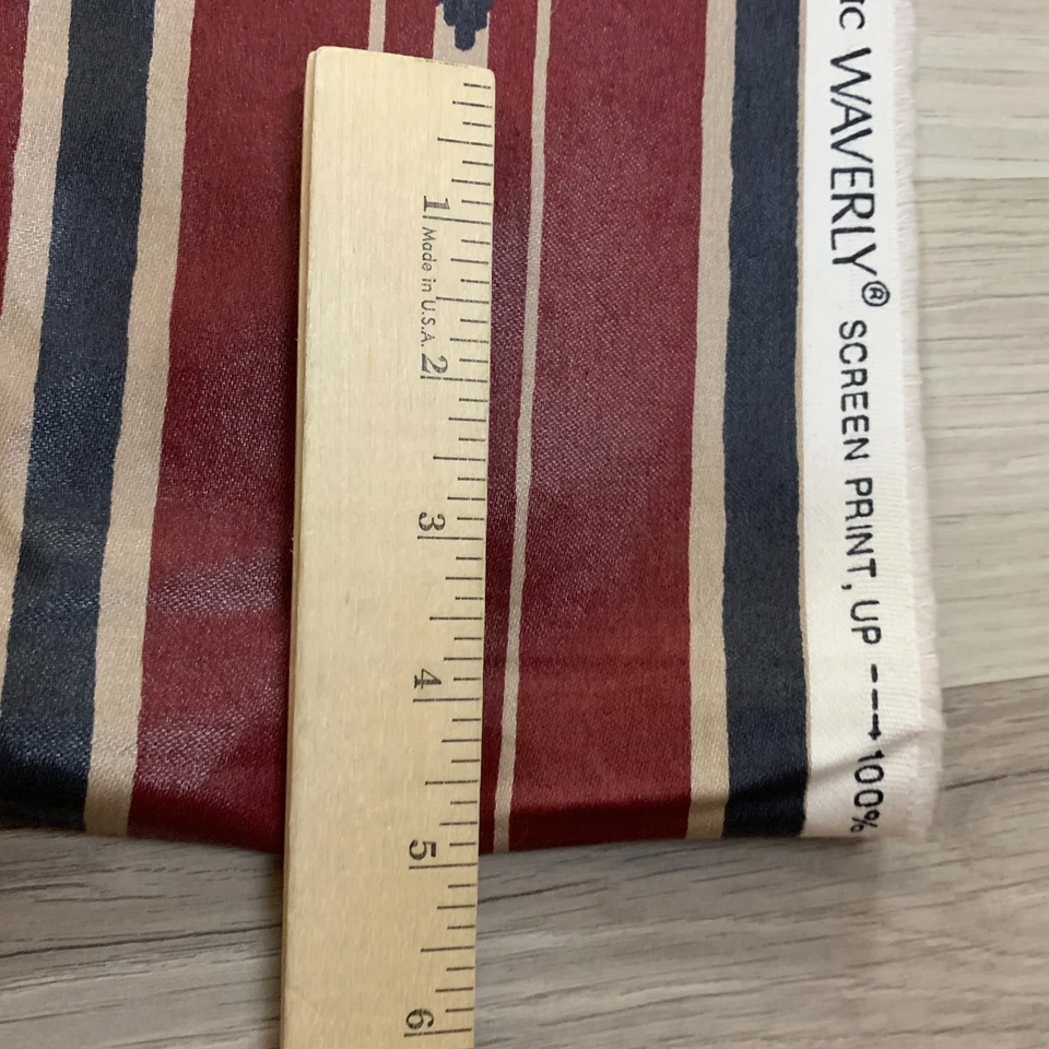 WAVERLY Fabric "Free Fall Backcountry" 2.27 Y 82x56 Scotchgard Western Lux Vtg - Image 4 of 4