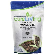 Organic Sprouted Walnuts, Salted, 6 oz (170 g)