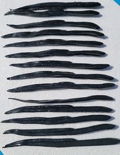 Kustom Kraft American Eel 11" Black Bulk Bag of 14 Striper Cobia Hand-Poured