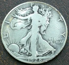 US 1928-S Walking Liberty Half Dollar  **