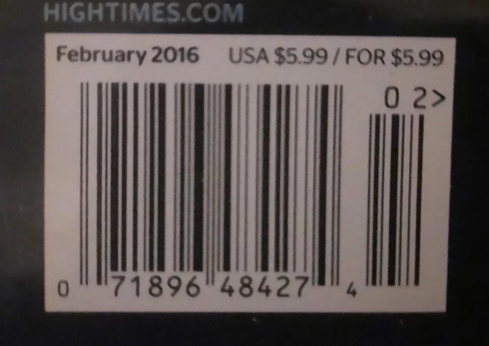 *HIGH TIMES FEBRUARY 2016  MAGAZINE "HYDRO 2016" COVER*  - Image 4 of 4