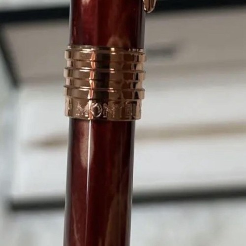 Montblanc Jfk Ballpoint Pen Special Edition Bordeaux - Picture 3 of 8