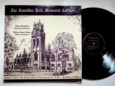 The Leonidas Polk Memorial Carillon Record 33 RPM RPC Label Classical
