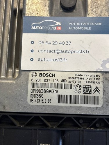 MD1CS003 MOTORSTEUERGERÄT ZUM DECODER PEUGEOT 3008 1.5BHDI 0281037198 9841351080 - Bild 2 von 5