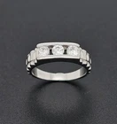 STERLING SILVER BABY RING CZ CUBIC ZIRCONIA BAND CHILDS KIDS SIGNET GIFT BOX