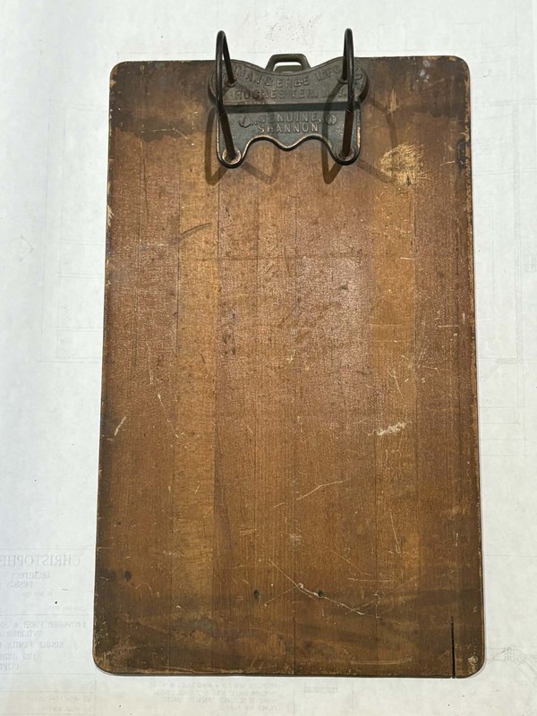Antique Genuine Shannon Arch File Board Yawman Erbe Rochester NY Office File