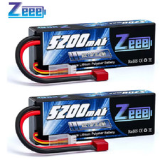 1/2pcs Zeee 2S 5200mAh Lipo Battery 80C With T/XT60/EC5/EC3 Plug RC Battery for