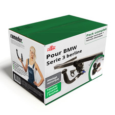 Attelage pour BMW Serie 3 berline 05- Amovible Hook + Faisceau uni 7 broches TOP