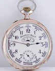 Antique IWC Silver GMT World Time CHRONOMETER Pocket Watch Digital Window 91g