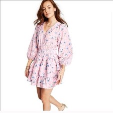LoveShackFancy x Target Esme wrap dress in a pink floral print Size M