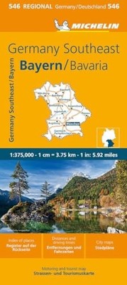 Germany Southeast, Bavaria - Michelin Regional Map 546
