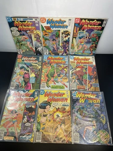 VTG Wonder Woman Bronze  Lot Of 9 #232 #248 #273 #276 #278 #279 #280 #282 #283