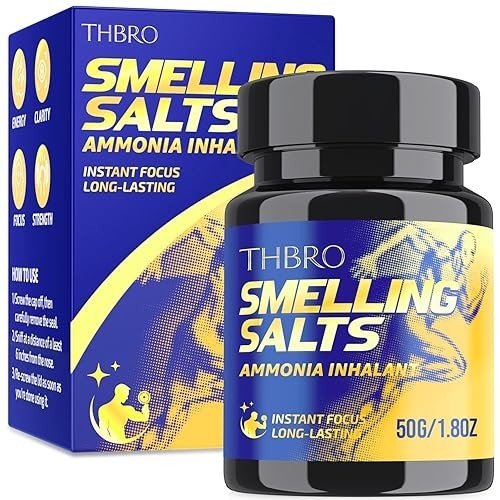 THBRO Sels Odorants Powerlifting Ammoniac Inhalants : Fort Boost Énergie Instantané