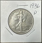 XF/AU 1936-D Walking Liberty Half Dollar -- 90% Silver