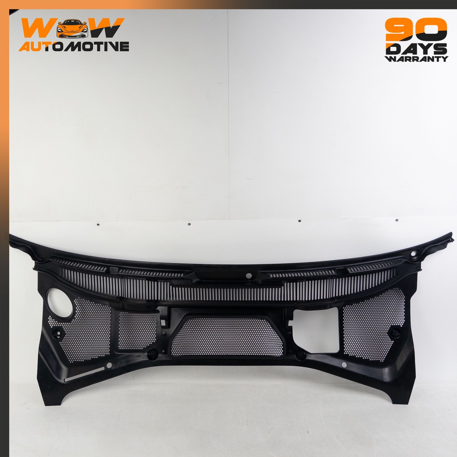 04-13 BENTLEY CONTINENTAL GTC FRONT WINDSHIELD COWL PANEL TRIM COVER BLACK OEM