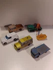 Lot Of 5 Vintage Cars & Skip| Landrover, Mercedes Lesney Matchbox Corgi