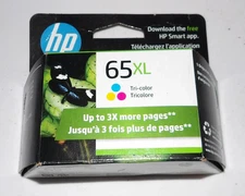 NEW Genuine HP 65XL Tri Color Ink Cartridge N9K03AN OEM Sealed 2026-2027