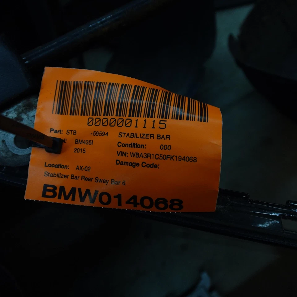 Barra estabilizadora trasera BMW 435i F32 F33 F36 2014-2018 6853475 01 OEM Foto 4 de 4