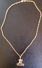 14K Yellow Gold "1 In A Million" Pendant Michael Anthony With 10K Rope Necklace
