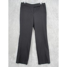 Ann Taylor Pants Womens 8 Lindsay Trousers Wool Wide Leg Lined Office Career Zip