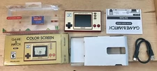 Nintendo Game & Watch Super Mario Bros Handheld Console Clock - Complete In Box