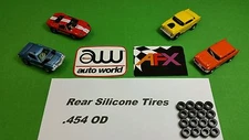 ☆16 Silicone Tires☆ For AFX Aurora Magnatraction & Auto World HO Slot Car Parts