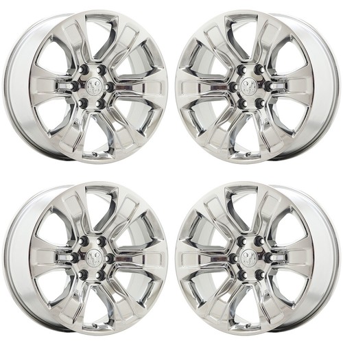 20" Dodge Ram 1500 Truck Bright Chrome wheels rims Factory OEM set 2678 EXCHANGE - 第 1/8 張圖片