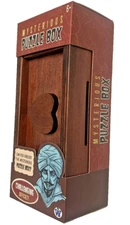 Puzzle Box Secret Hidden Compartment Wood Money Mystery Brain Teaser