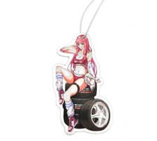Car Air Freshener Thick Sexy Anime Girl Waifu Pink Pin-up Decal Free Shipping