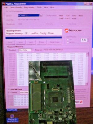 Microchip Evaluation/Demo Board PIC18F8722 WORKS