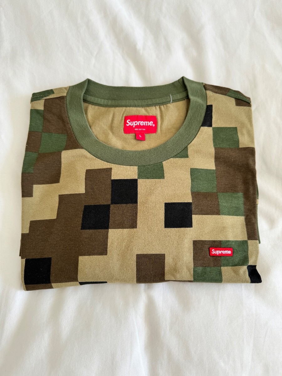新品L／Supreme Small Box L/S Tee \" Camo Supreme Small Box L S Tee (SS25) - $68