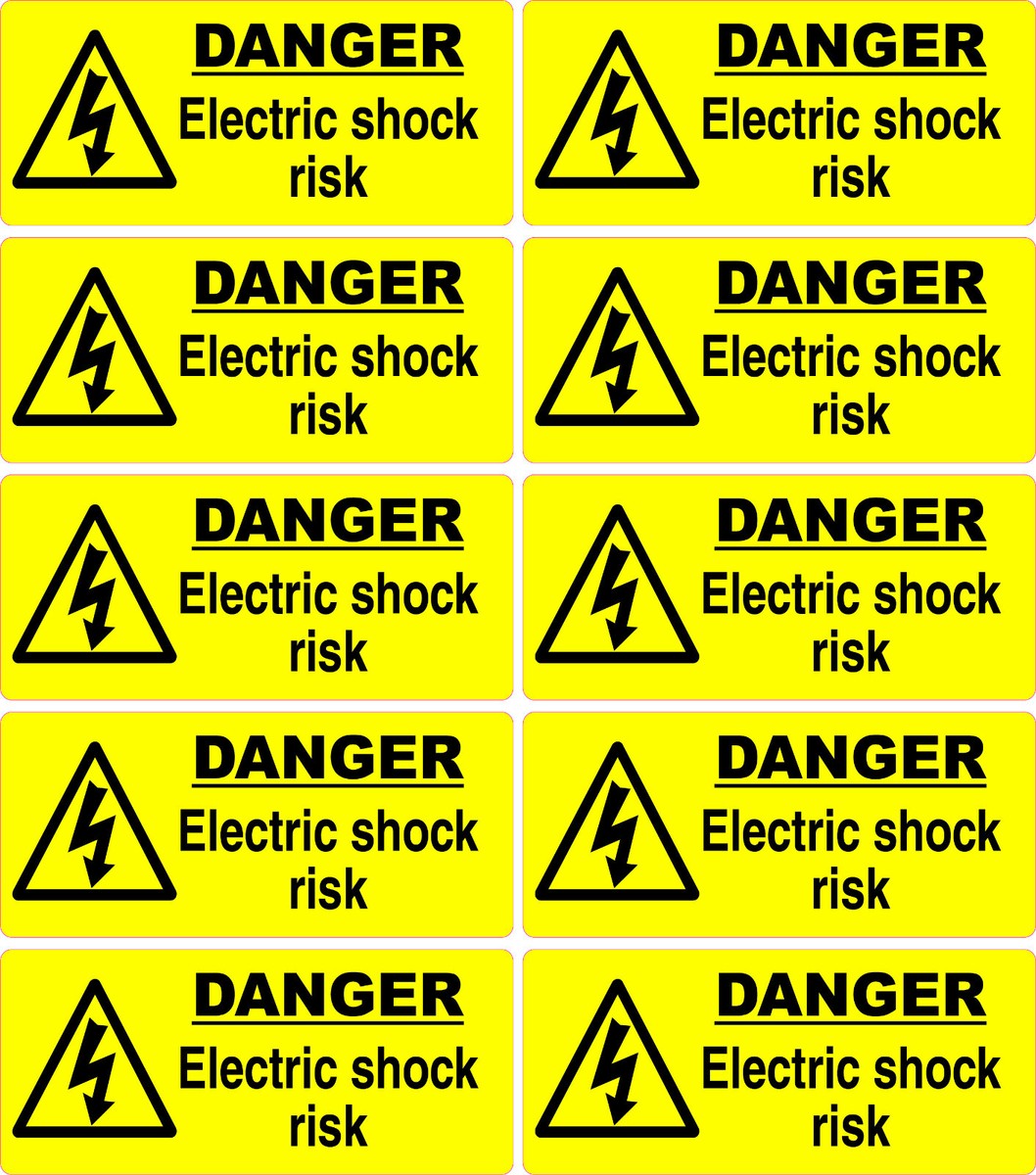 Warning Labels Electrical