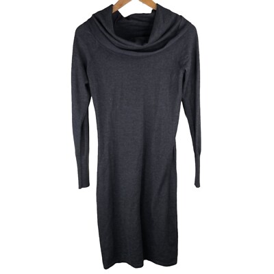 Tommy Bahama Cowl Neck Sweater Dress Womens XXS Long Sleeve Knit Wool Blend  Gray | eBay