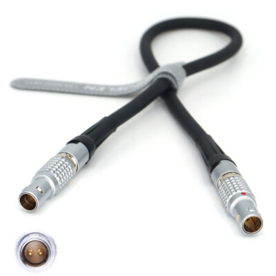 0B 2 Pin Male to 2pin Cable Power for Teradek Bond/ARRI Alexa/Z CAM E2/SmallHD 